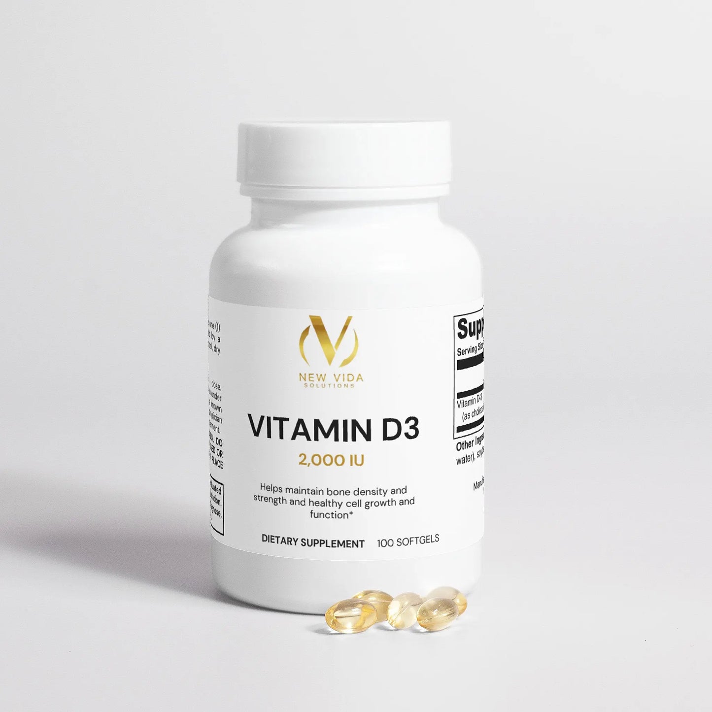 Vitamin D3 2,000 IU New Vida Solutions
