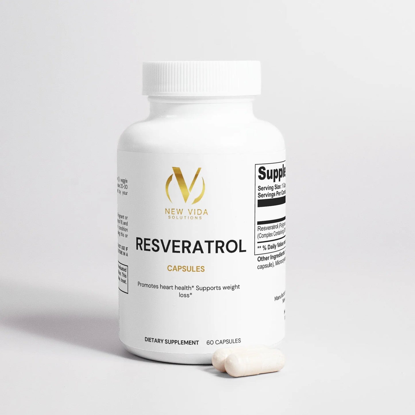 Resveratrol 50% 600mg New Vida Solutions