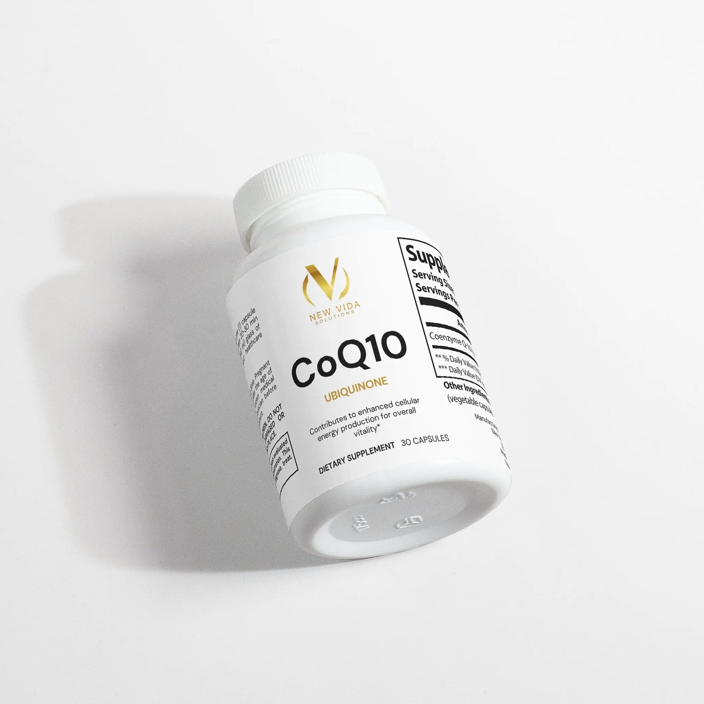 CoQ10 - Ubiquinone - Promote Natural Energy & Support Cardiovascular System Health New Vida Solutions