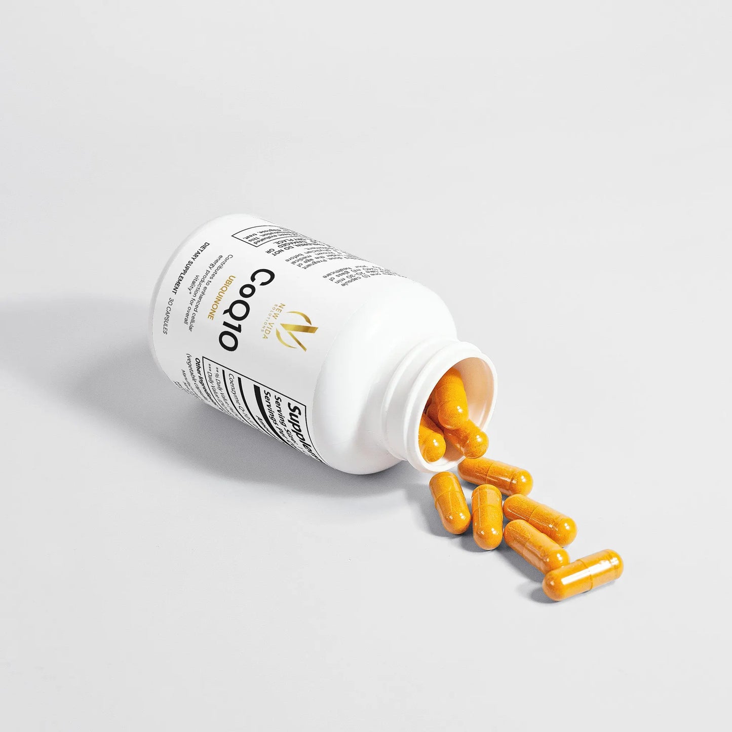 CoQ10 - Ubiquinone - Promote Natural Energy & Support Cardiovascular System Health New Vida Solutions