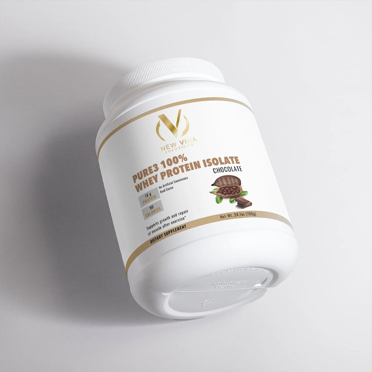 Pure3 100% Whey Protein Isolate (Chocolate) - Only The Best Essentials New Vida Solutions