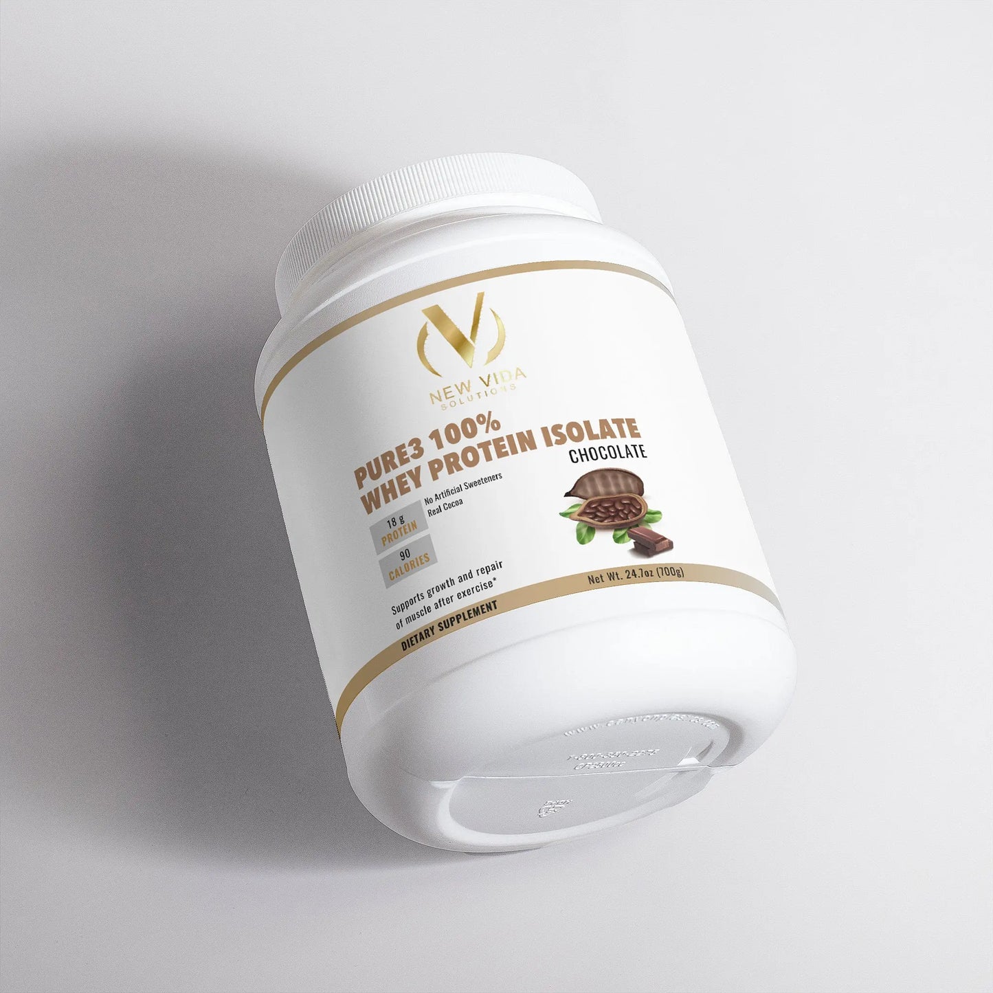 Pure3 100% Whey Protein Isolate (Chocolate) - Only The Best Essentials New Vida Solutions