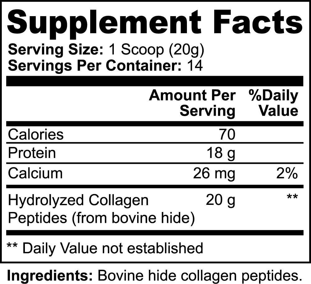 Grass-Fed Hydrolyzed Collagen Peptides New Vida Solutions