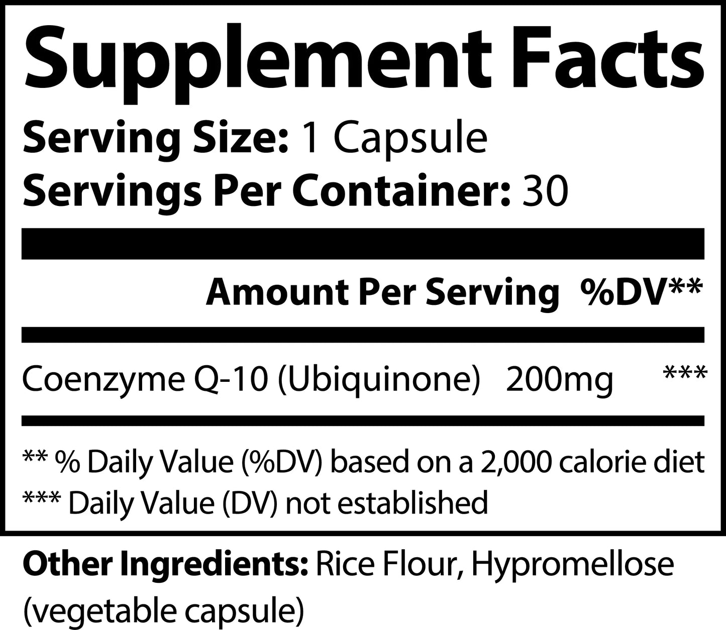 CoQ10 - Ubiquinone - Promote Natural Energy & Support Cardiovascular System Health New Vida Solutions