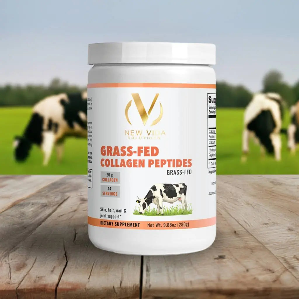 Grass-Fed Hydrolyzed Collagen Peptides New Vida Solutions