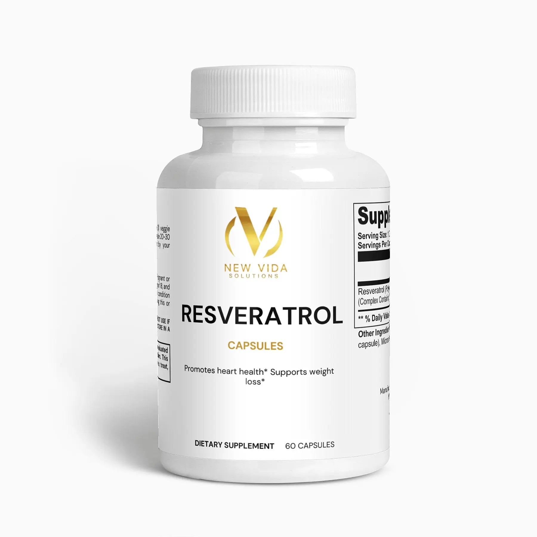 Resveratrol 50% 600mg New Vida Solutions!