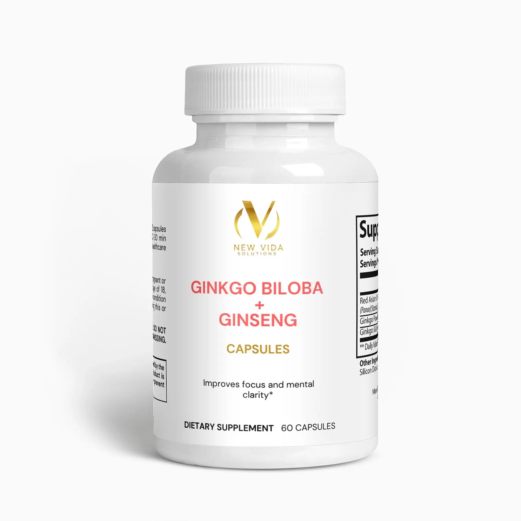 Ginkgo Biloba + Ginseng New Vida Solutions!