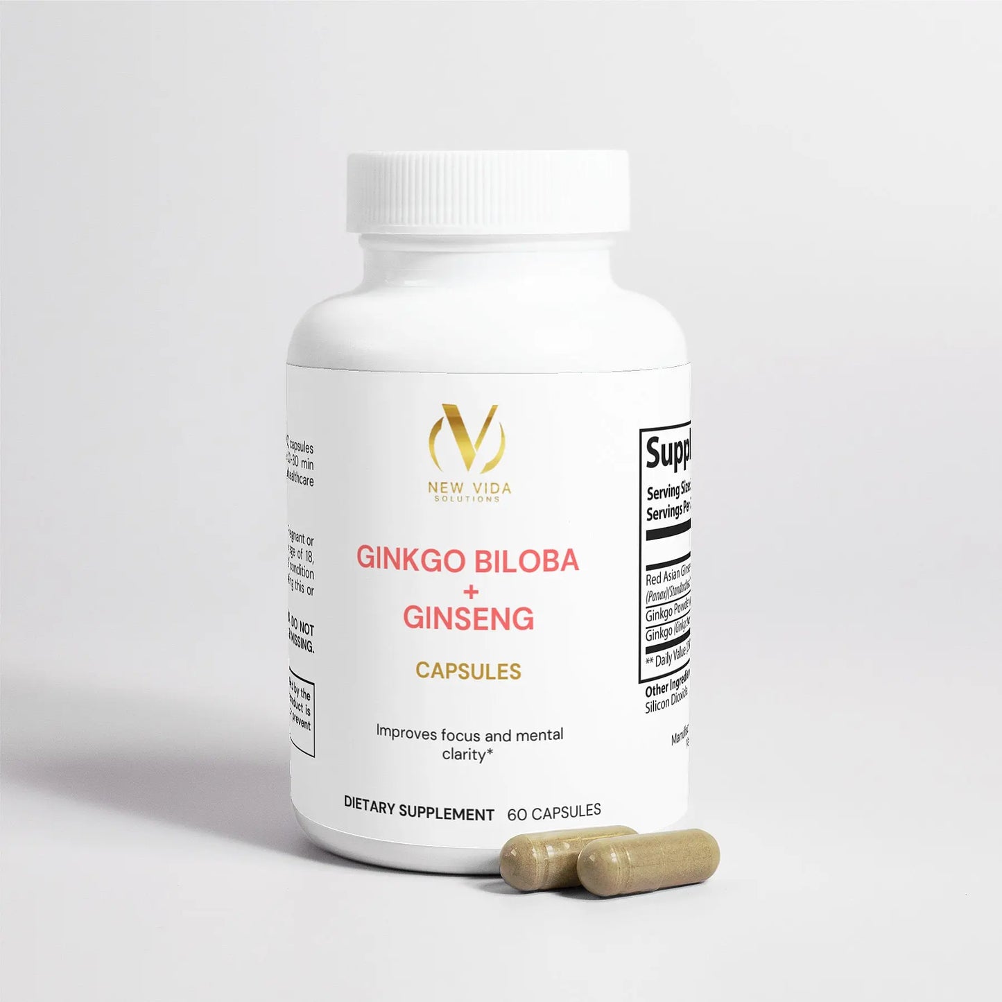 Ginkgo Biloba + Ginseng New Vida Solutions!