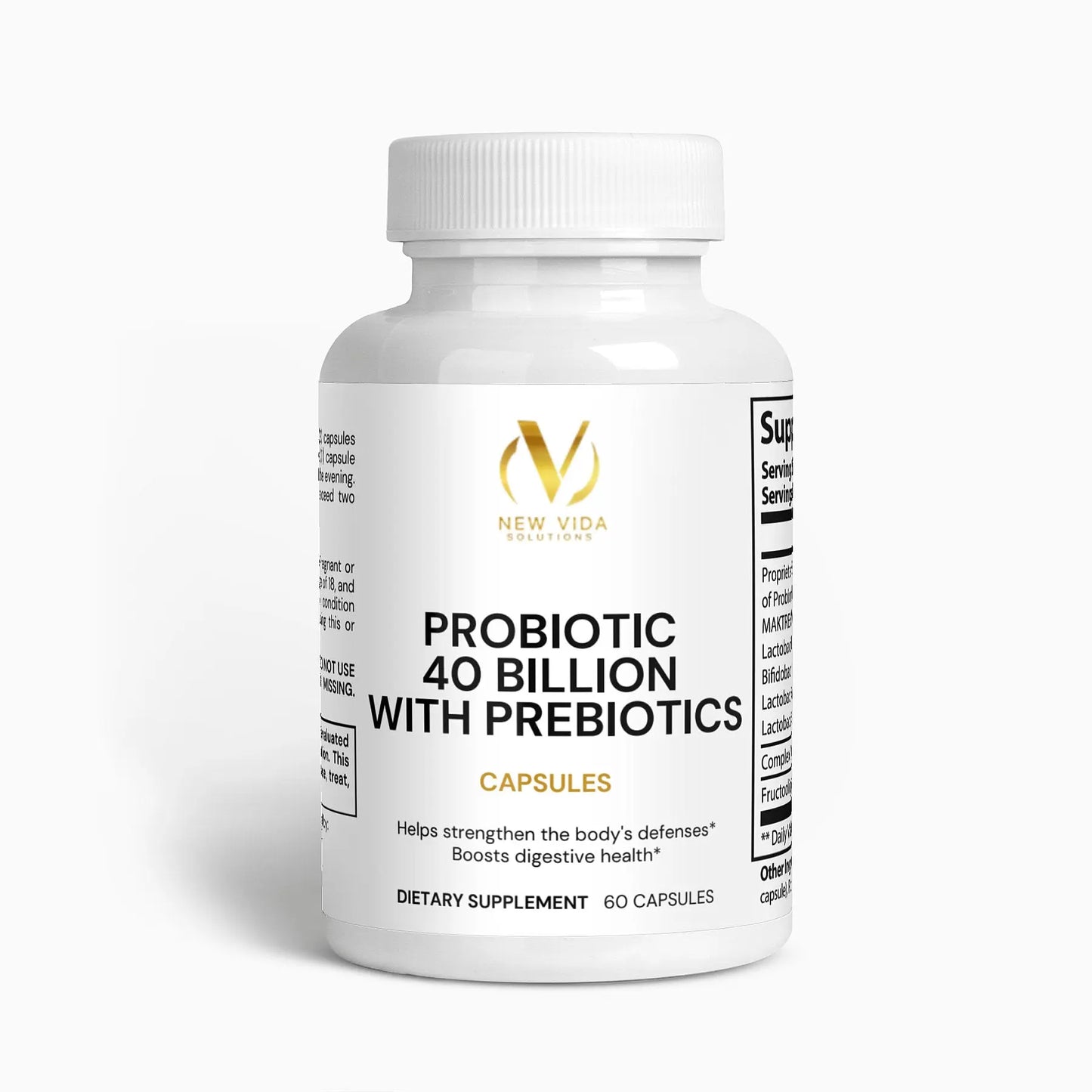 Probiotic 40 Billion with Prebiotics New Vida Solutions!