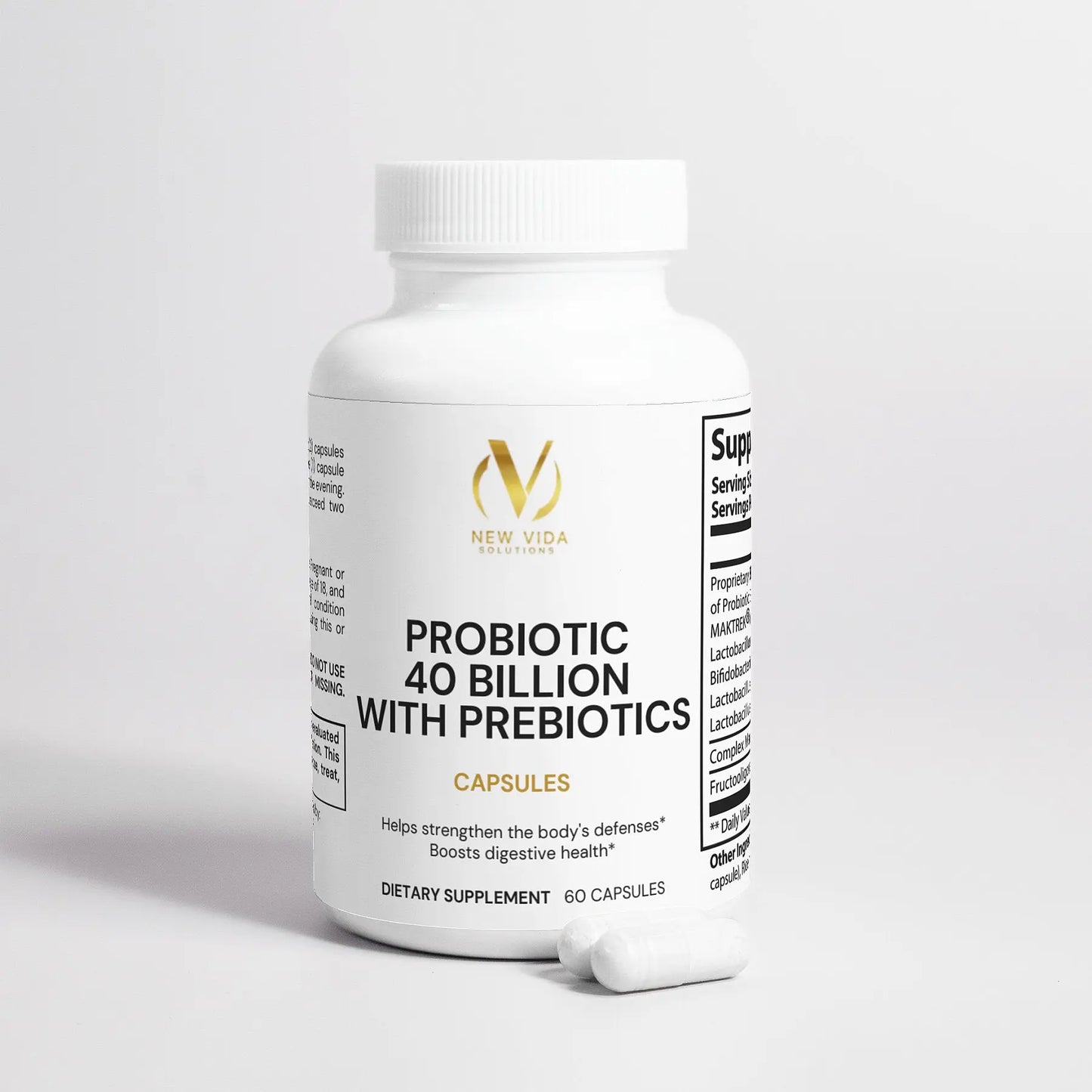 Probiotic 40 Billion with Prebiotics New Vida Solutions!