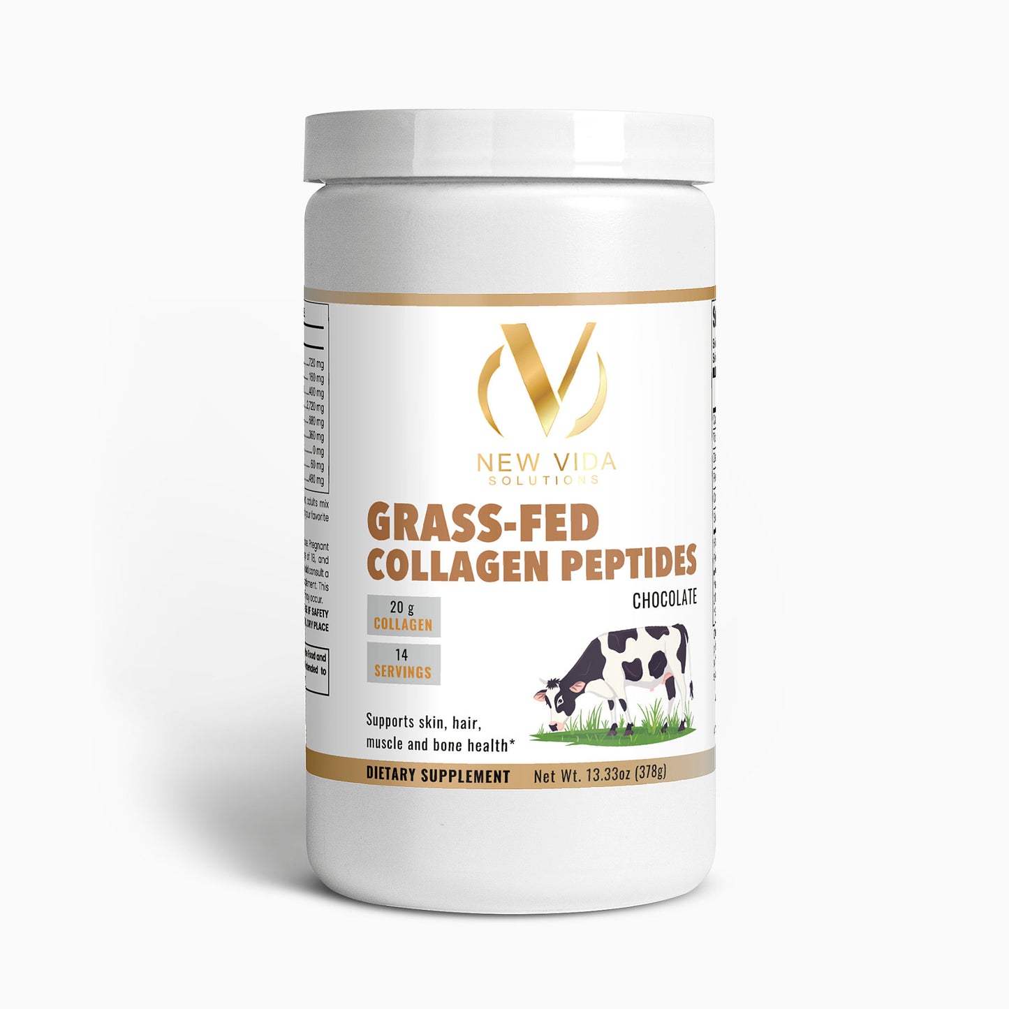 Grass-Fed Collagen Peptides Powder (Chocolate)