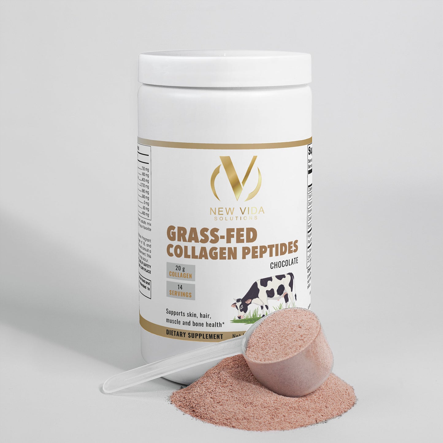 Grass-Fed Collagen Peptides Powder (Chocolate)